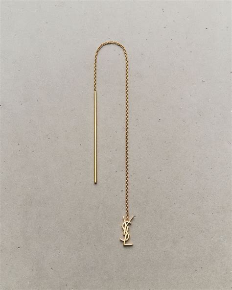 ysl drop down earrings|CASSANDRE drop earring in 18K yellow gold .